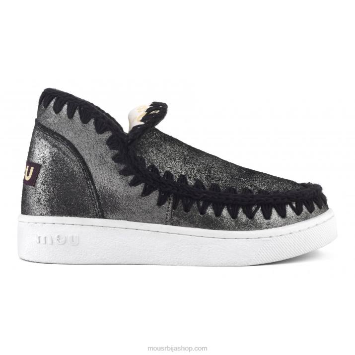 мицроглиттер блацк 062L10 летње ескимске микроглиттер патике Mou Жене