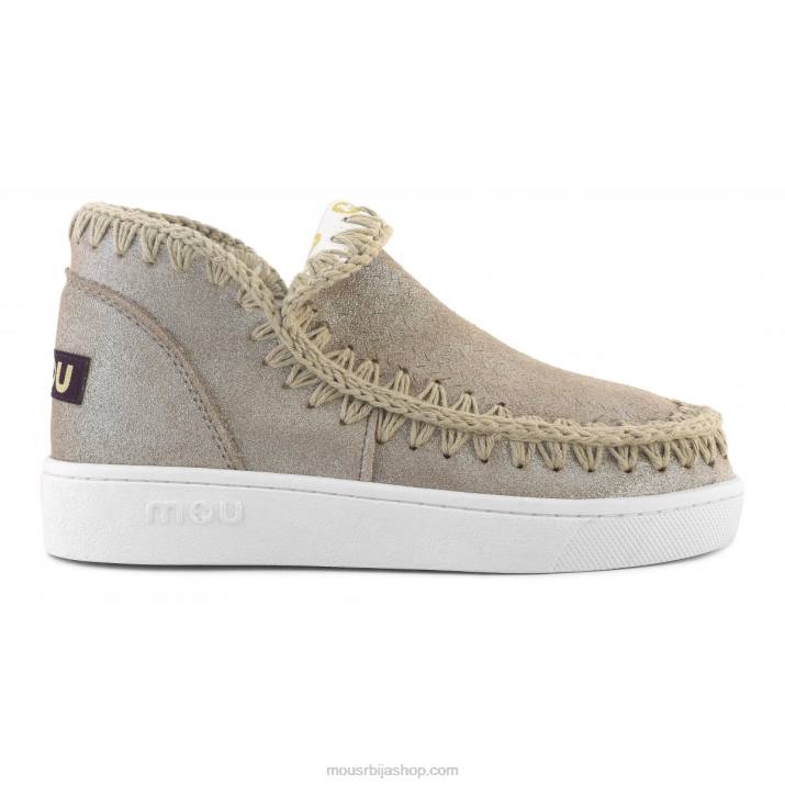 микроглиттер слон сива 062L11 летње ескимске микроглиттер патике Mou Жене