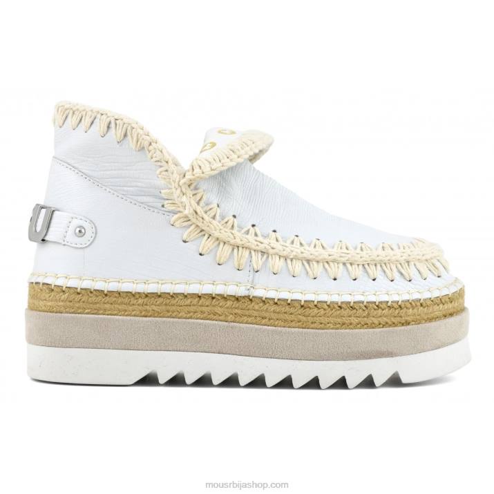 гуштер бели 062L213 специјална кожа од ескимске јуте Mou Жене