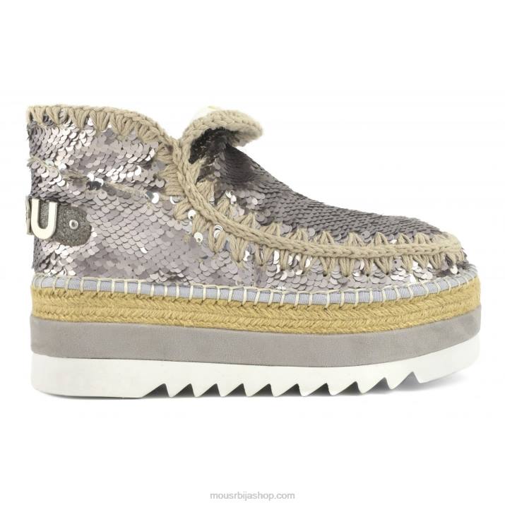 шљокице гунметал 062L217 шљокице од ескимске јуте Mou Жене