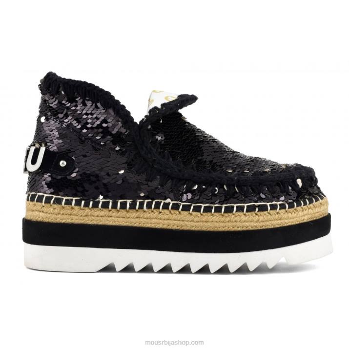 шљокице црне 062L219 шљокице од ескимске јуте Mou Жене