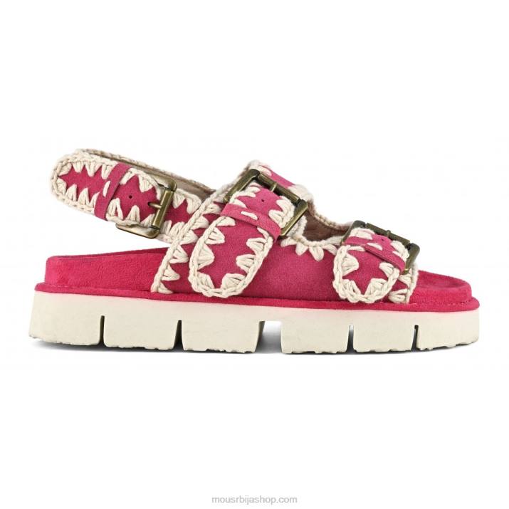 фуксија 062L116 нова биографија са копчама и ременом за леђа Mou Жене