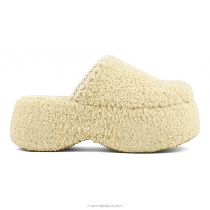 беж 062L143 здепасто крзно шерпе на платформи Mou Жене