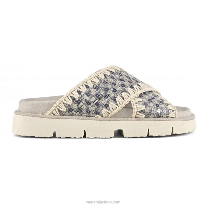 марине 062L150 укрштене био сандале тексас и шљокице Mou Жене