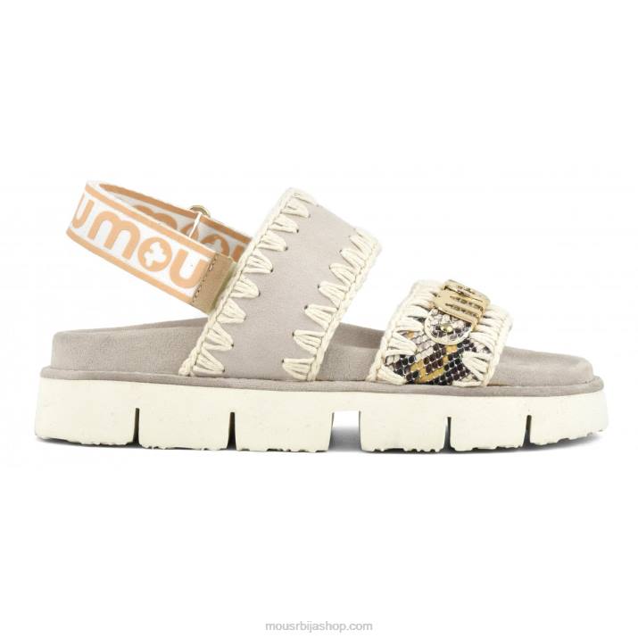 камена змија 062L158 нови ремен за леђа за био сандале Mou Жене