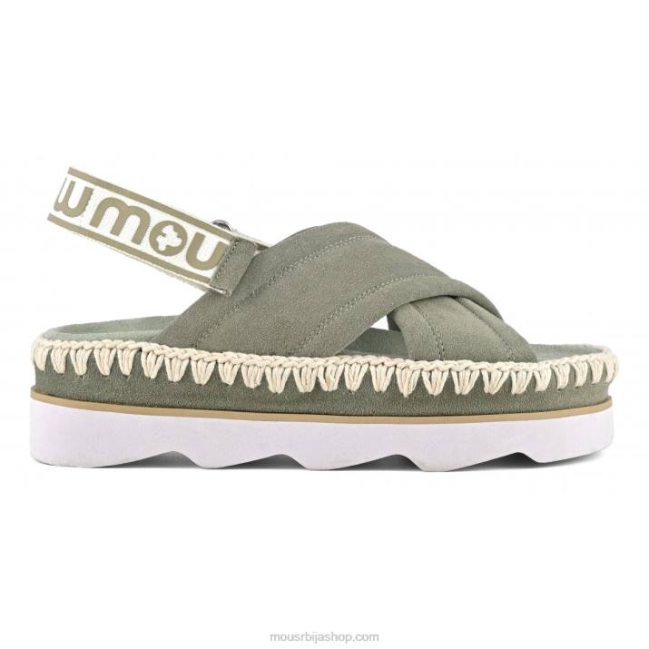 летња жалфија 062L167 висока ева био сандале Mou Жене