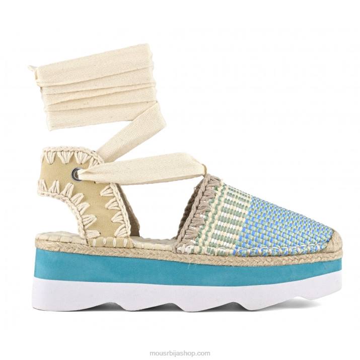 вишебојна рафија/антилоп 062L175 еспа сандал Mou Жене
