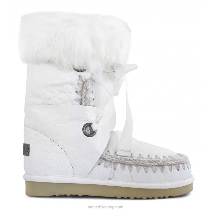 ваки вхите 062L384 ескимска чипка и крзно Mou Жене