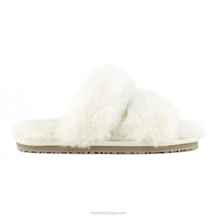 ванила 062L451 2 пруге папуча од овчијег крзна Mou Жене