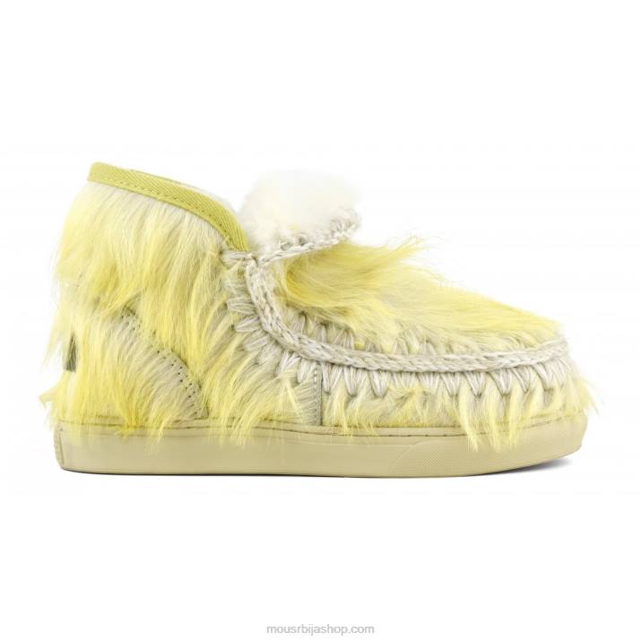 дуга коса пони бели 062L679 ескимске патике дуге косе пониска кожа Mou Жене