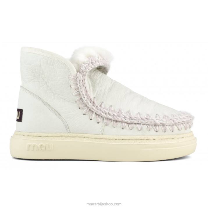 нубук прави бели 062L749 Ескимске патике болд 749 Mou Жене