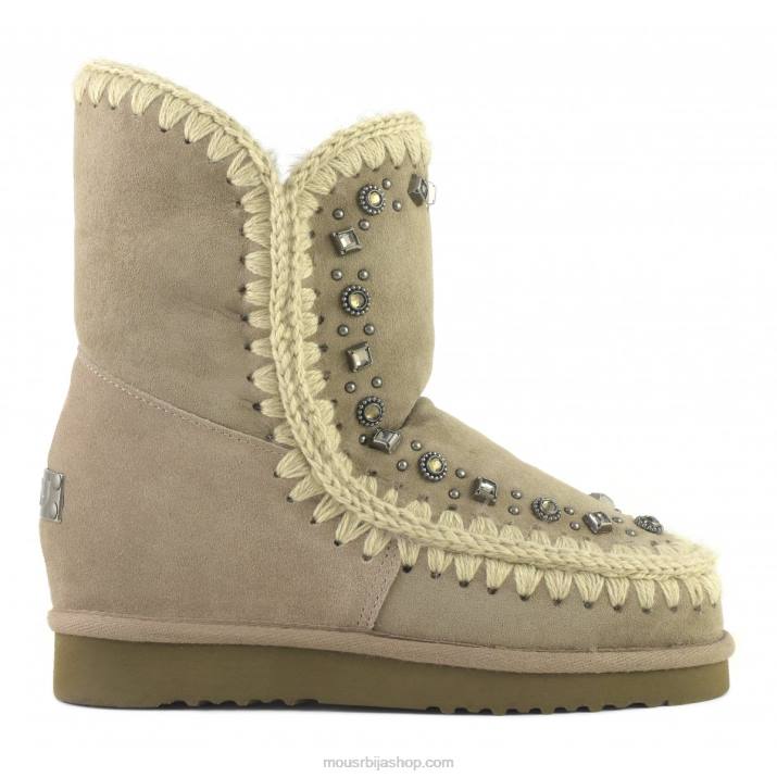 слон сива 062L564 ескимски унутрашњи клин кратки клинови и кристали Mou Жене