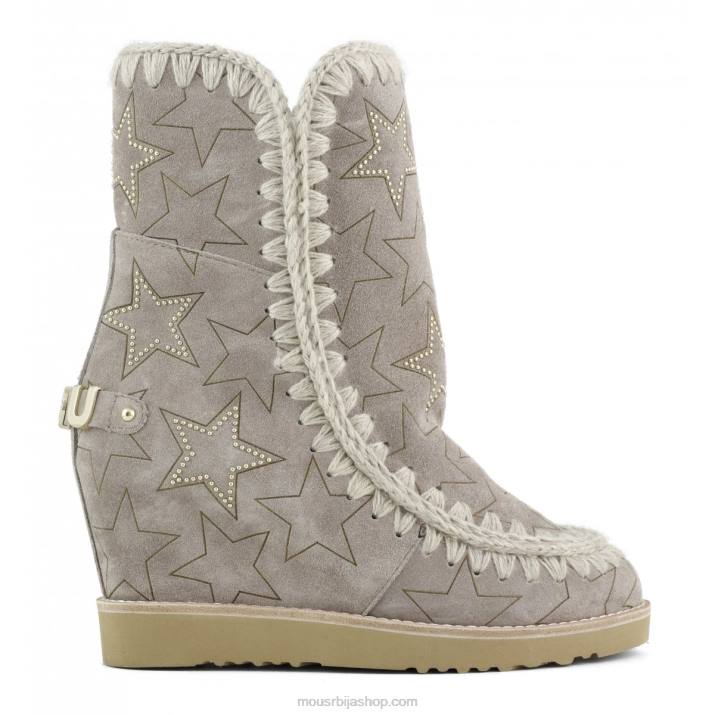 слон сива 062L569 француски прсти ласерски обрађене звездице и микроштипови Mou Жене