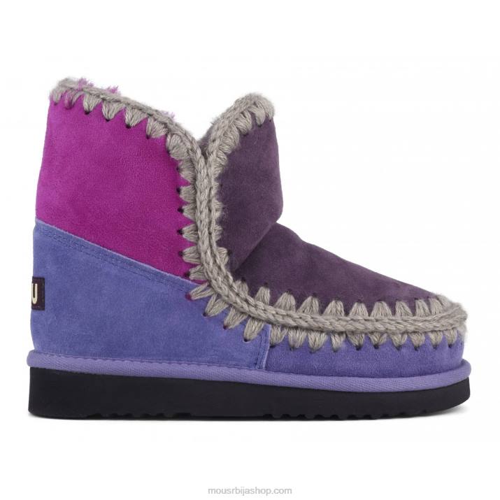 цикламин/љубичаста мешавина 062L324 ескимо 18 блок боја Mou Жене