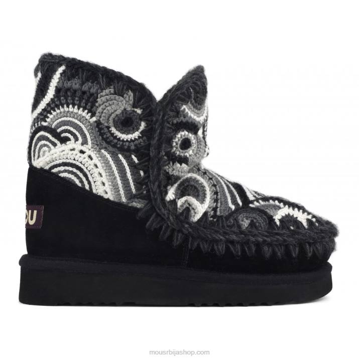 црн 062L400 ескимо 18 хеклање Mou Жене