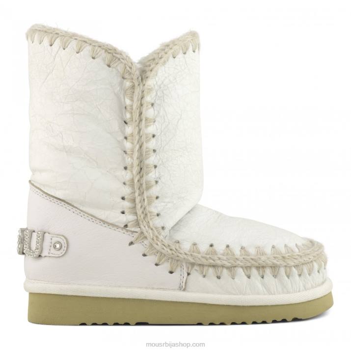 ваки вхите 062L318 ескимо 24 са логотипом рхинестонес Mou Жене