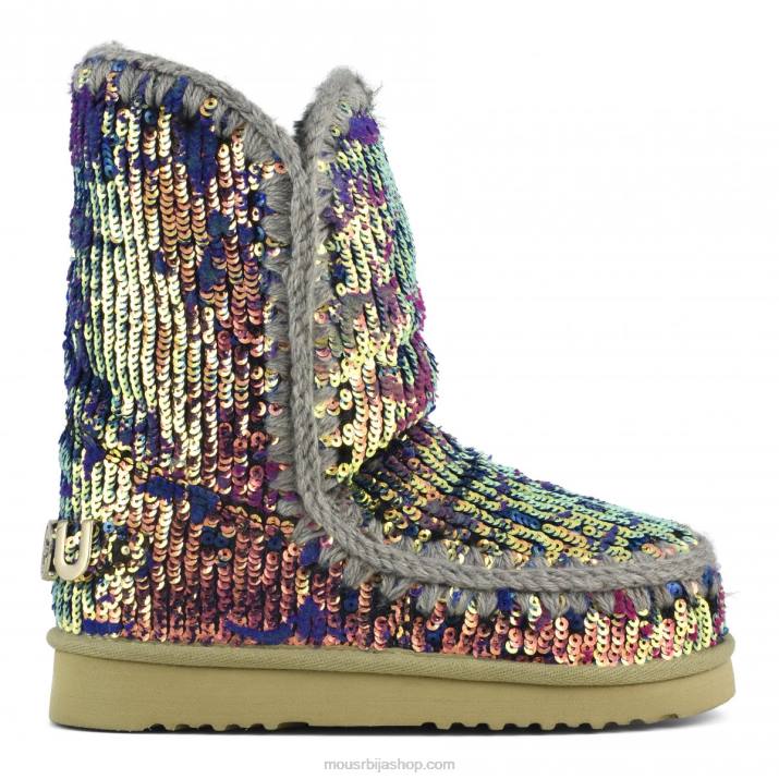 лук шљокице плава мешавина 062L336 ескимо 24 ограничено издање италијански текстил Mou Жене