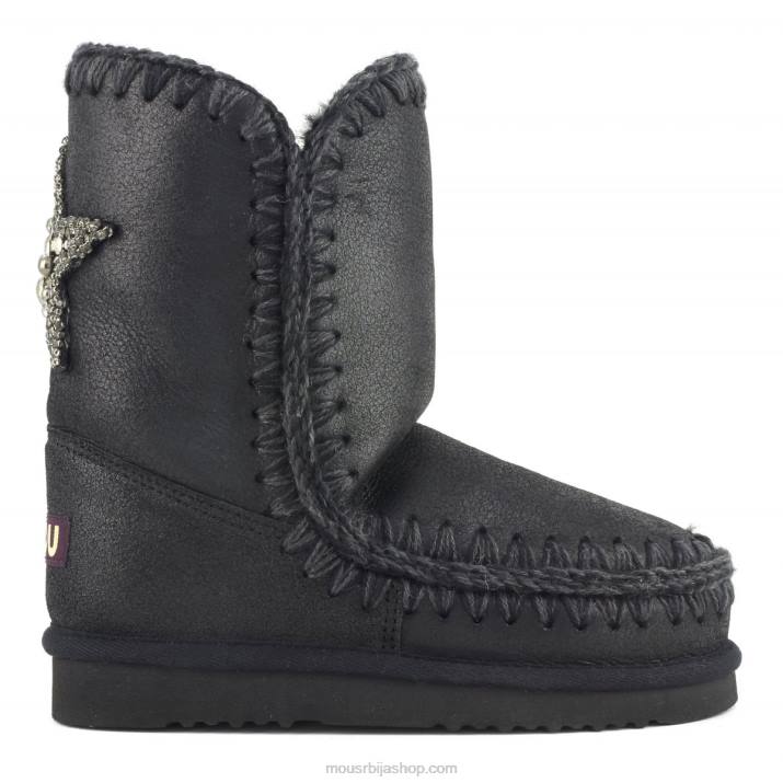 испуцала црно/сива 062L366 Ескимо 24 бацк стар фластер Mou Жене