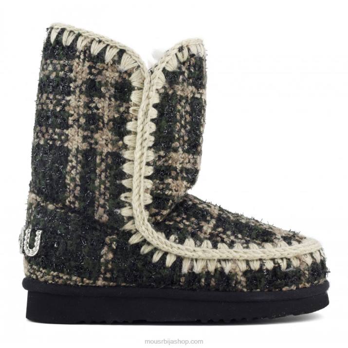 тартан лурек зелена 062L369 ескимо 24 тартан - велики лого Mou Жене