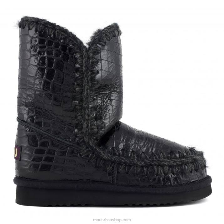 црни светлуцави крокодил 062L396 еским 24 Mou Жене