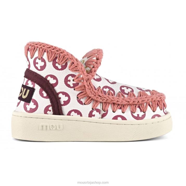 бела са принтом божура 062L781 ескимске патике штампане Mou деца бела са принтом божура 062L781 ескимске патике штампане Mou деца