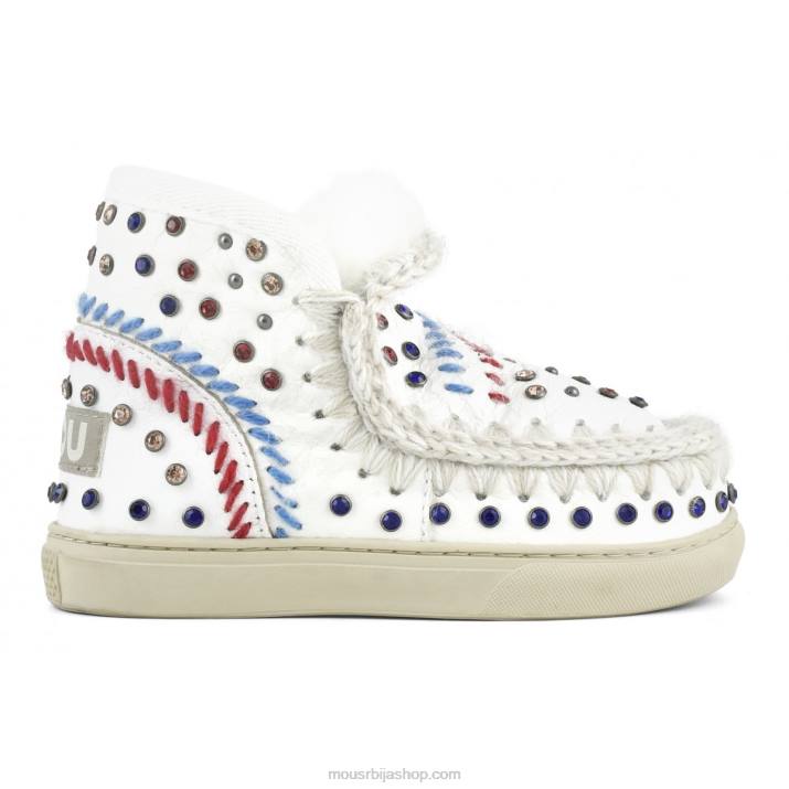 ваки вхите 062L797 ескимо патике студс & ститцх Mou деца