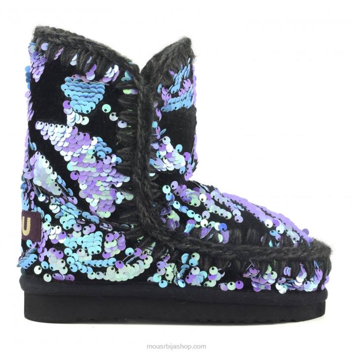 преливе шљокице јоргован на сомоту 062L845 ескимски сомотски гламур шљокице Mou деца